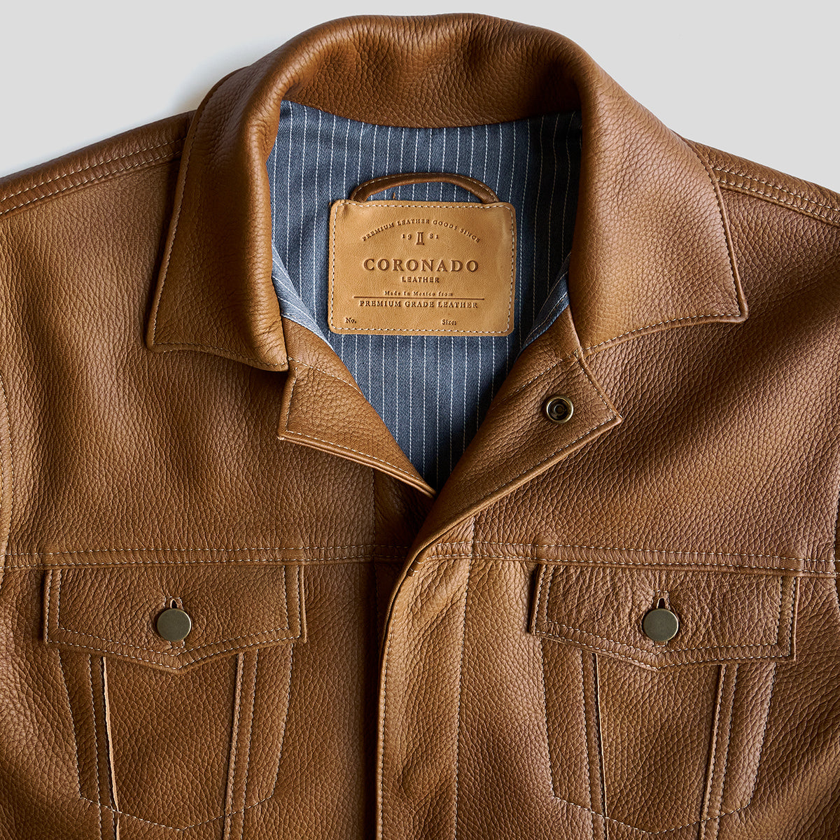 No.210 Dean Jacket | LE Deerskin Brown