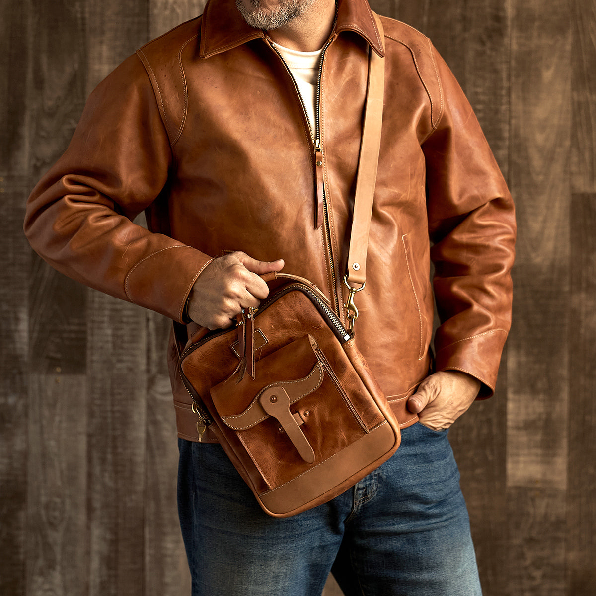 No.277 Primo Crossbody | Horween Natural