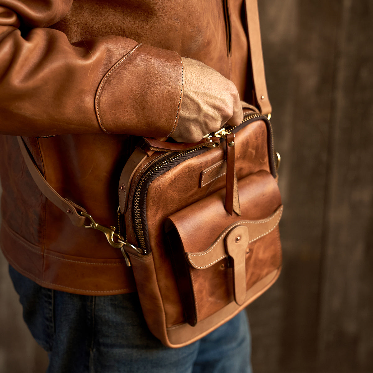 No.277 Primo Crossbody | Horween Natural