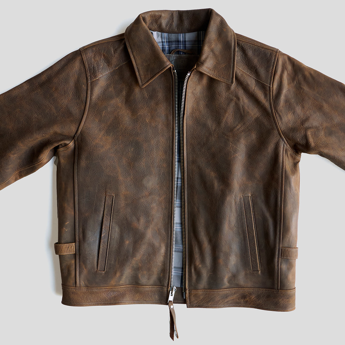 Bison leather coat hotsell