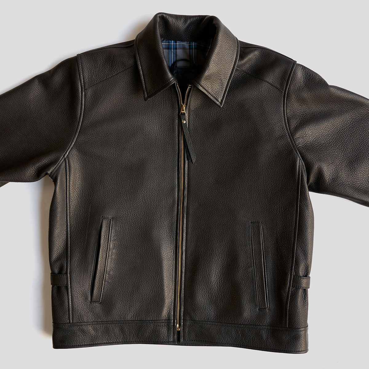 No.320 Garrison Jacket | Italian Deerskin Black