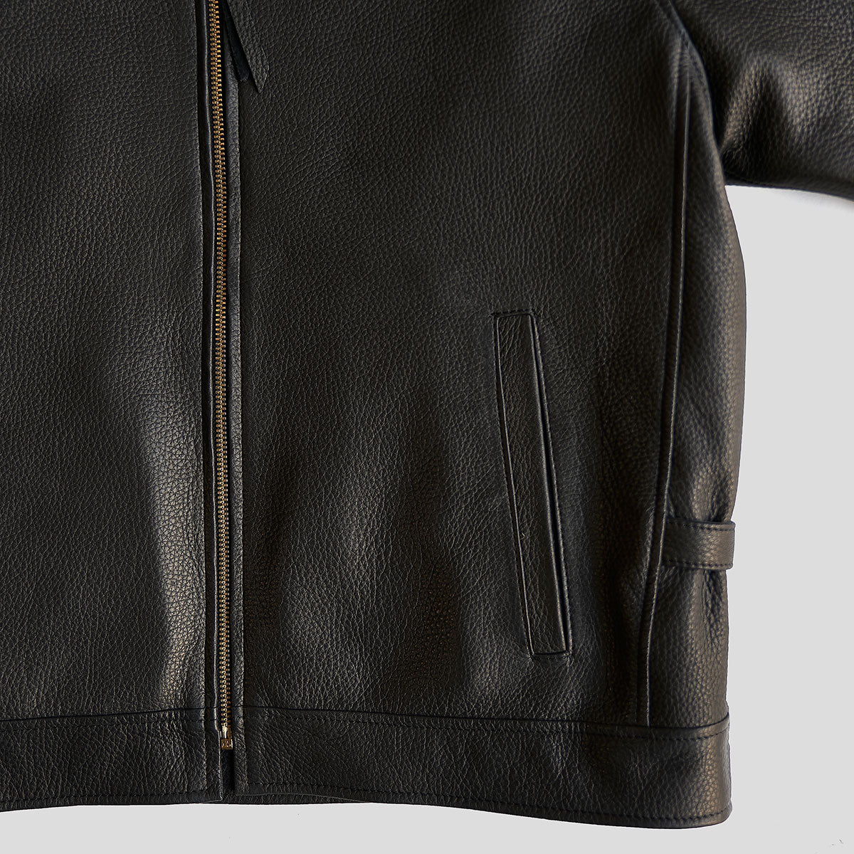 No.320 Garrison Jacket | Italian Deerskin Black