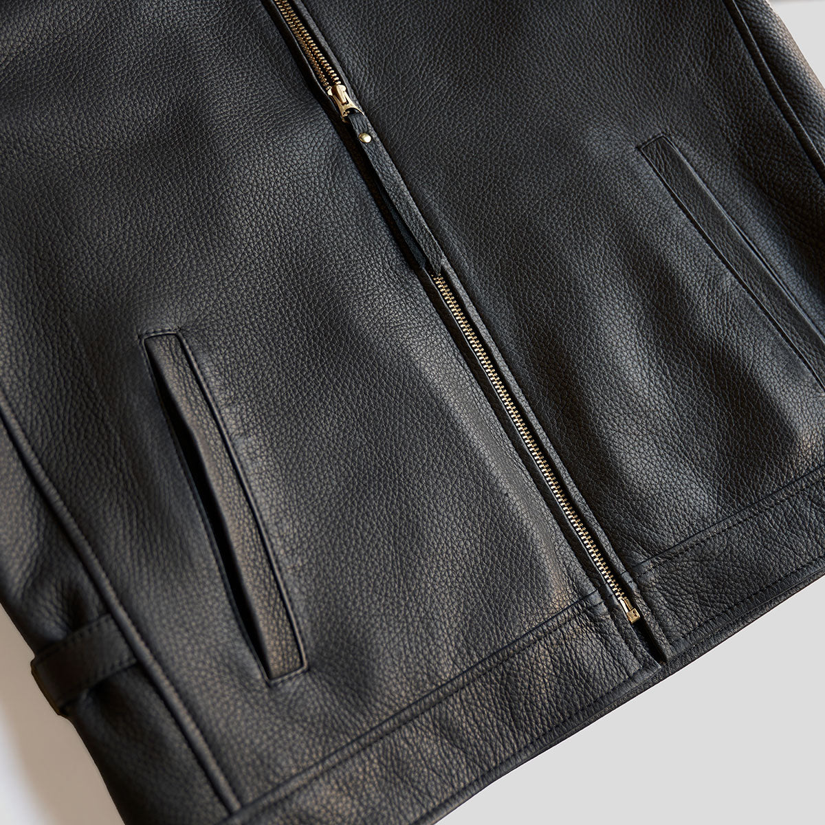 No.320 Garrison Jacket | Italian Deerskin Black