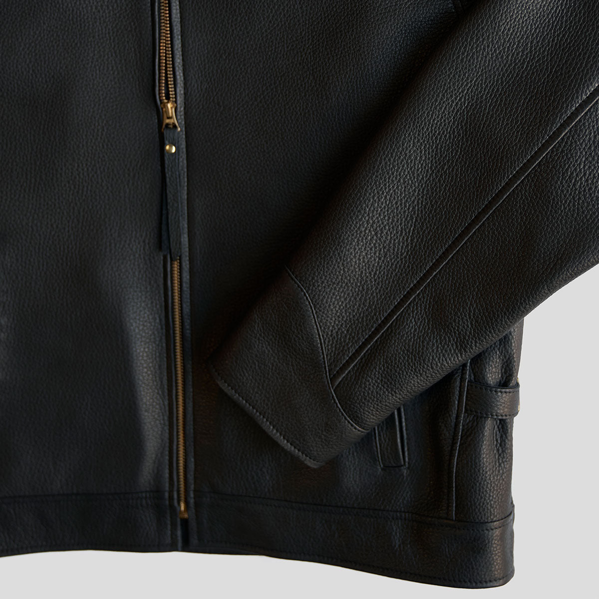 No.320 Garrison Jacket | Italian Deerskin Black