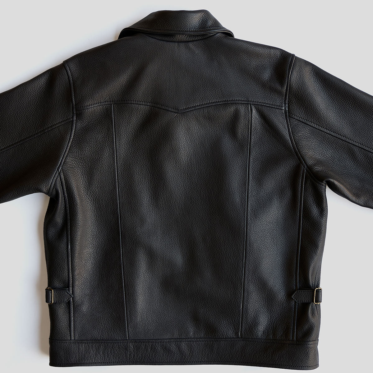 No.320 Garrison Jacket | Italian Deerskin Black