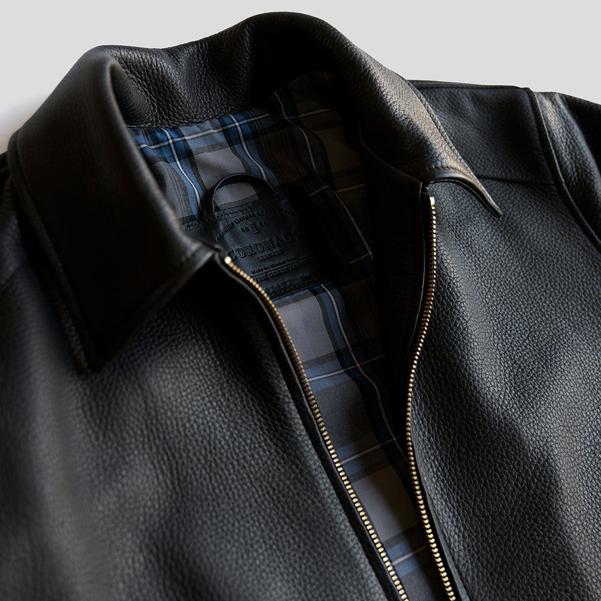 No.320 Garrison Jacket | Italian Deerskin Black