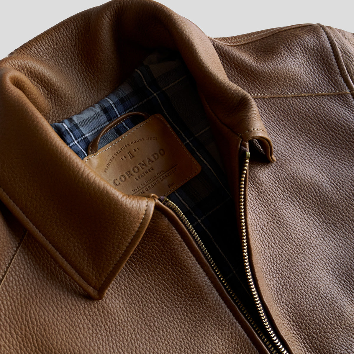 No.320 Garrison Jacket | Italian Deerskin Tan