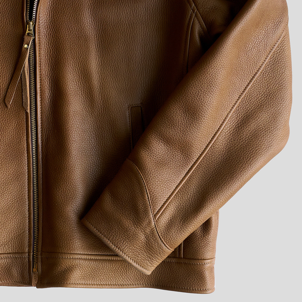 No.320 Garrison Jacket | Italian Deerskin Tan
