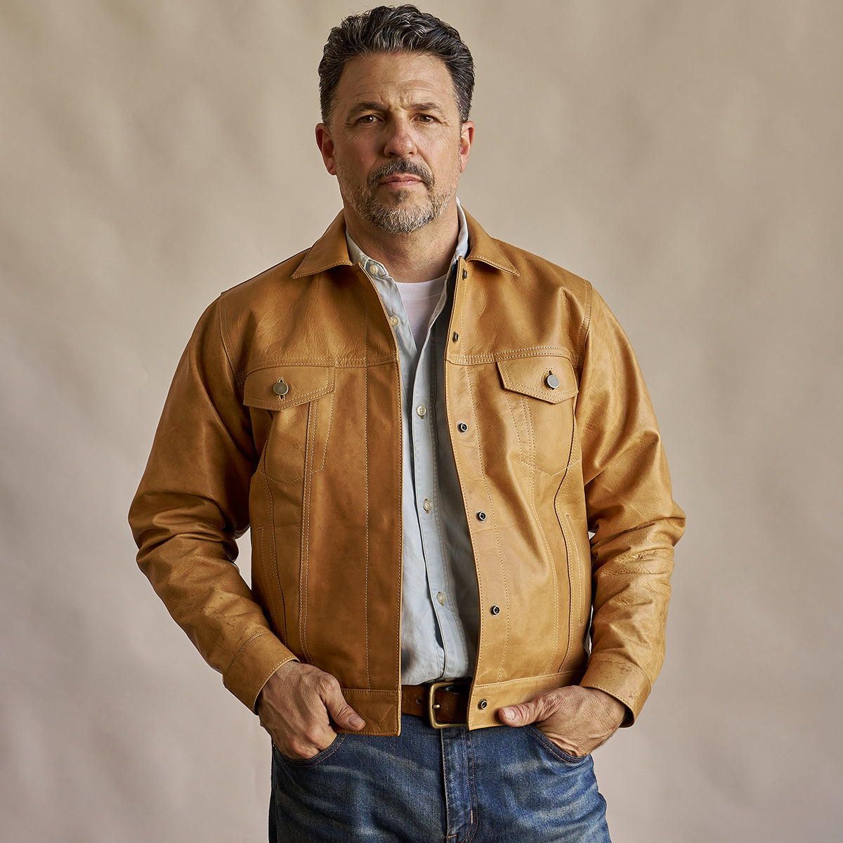 No.210 Dean Jacket | Horween® Horsehide Tan