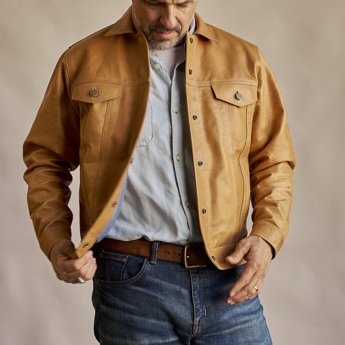 No.210 Dean Jacket | Horween® Horsehide Tan