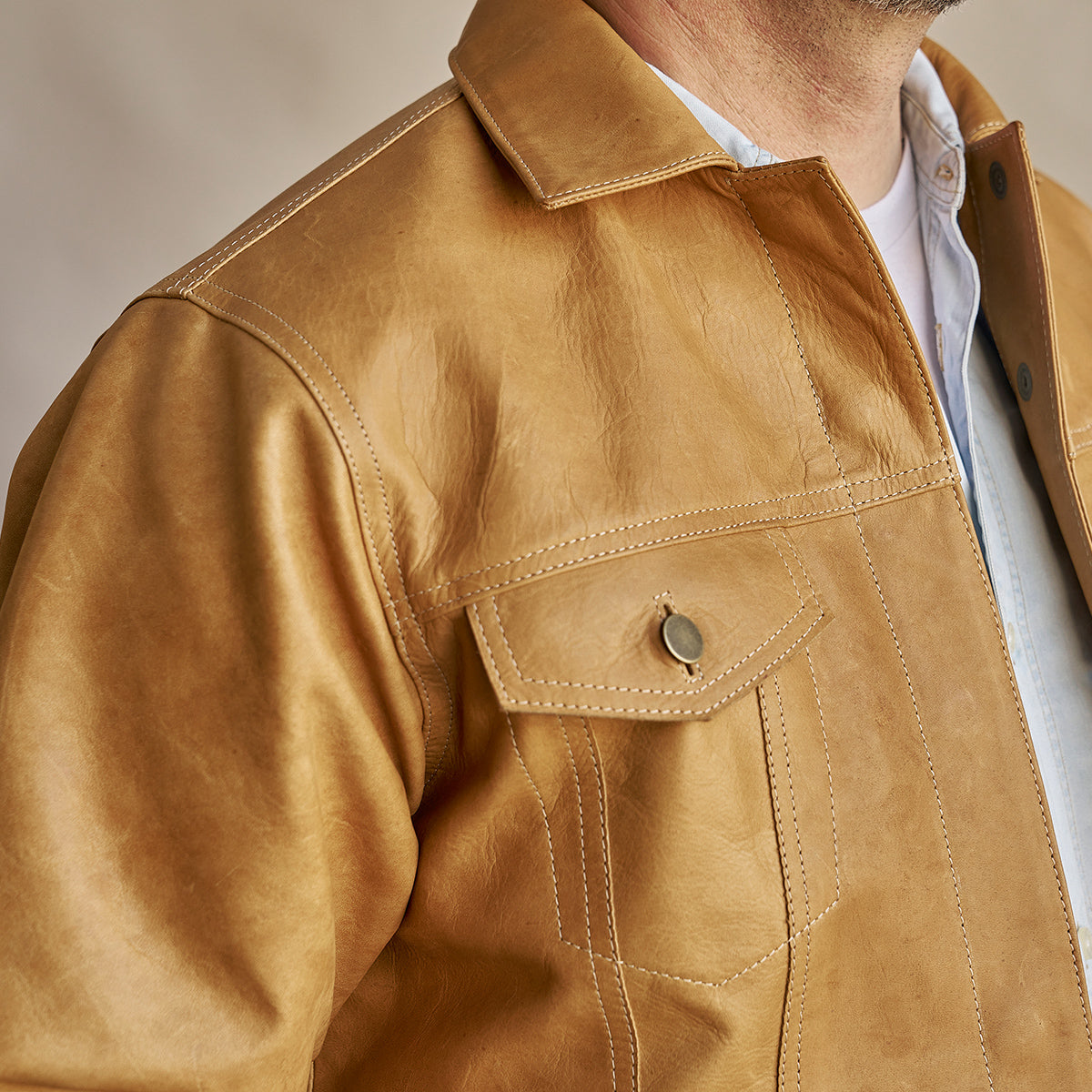 No.210 Dean Jacket | Horween® Horsehide Tan