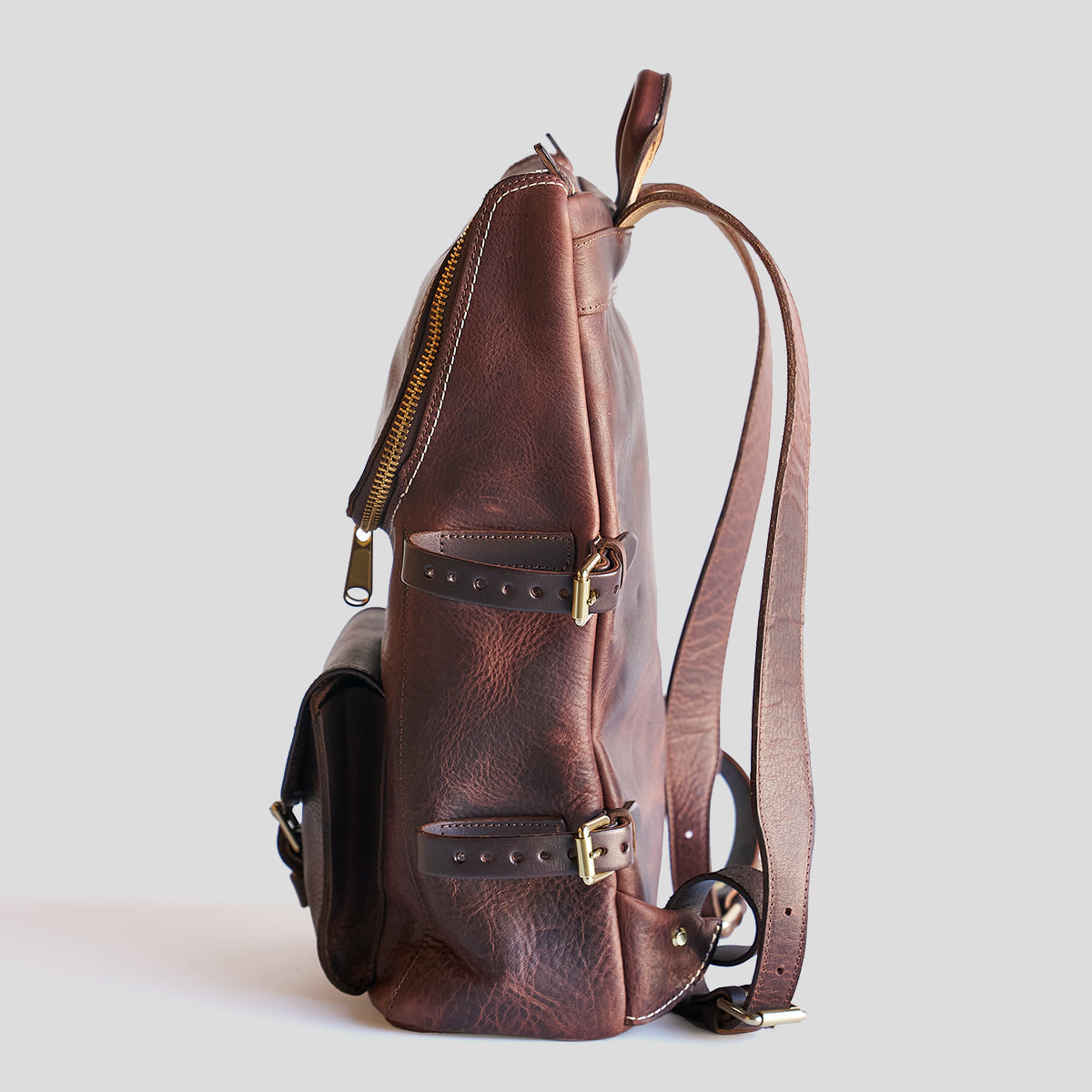No.750 Top-Zip Backpack | Dearborn Brown