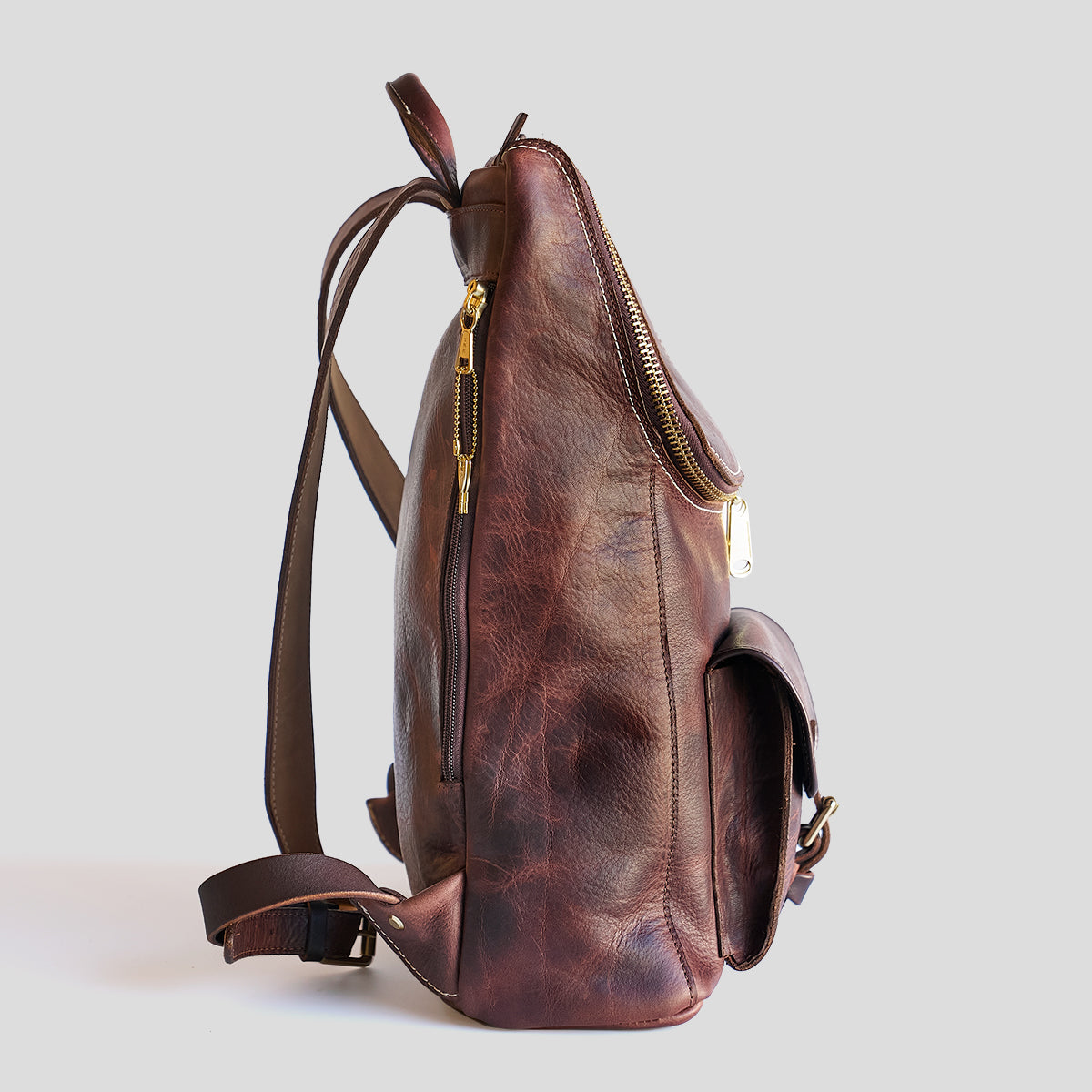 No.750 Top-Zip Backpack | Dearborn Brown