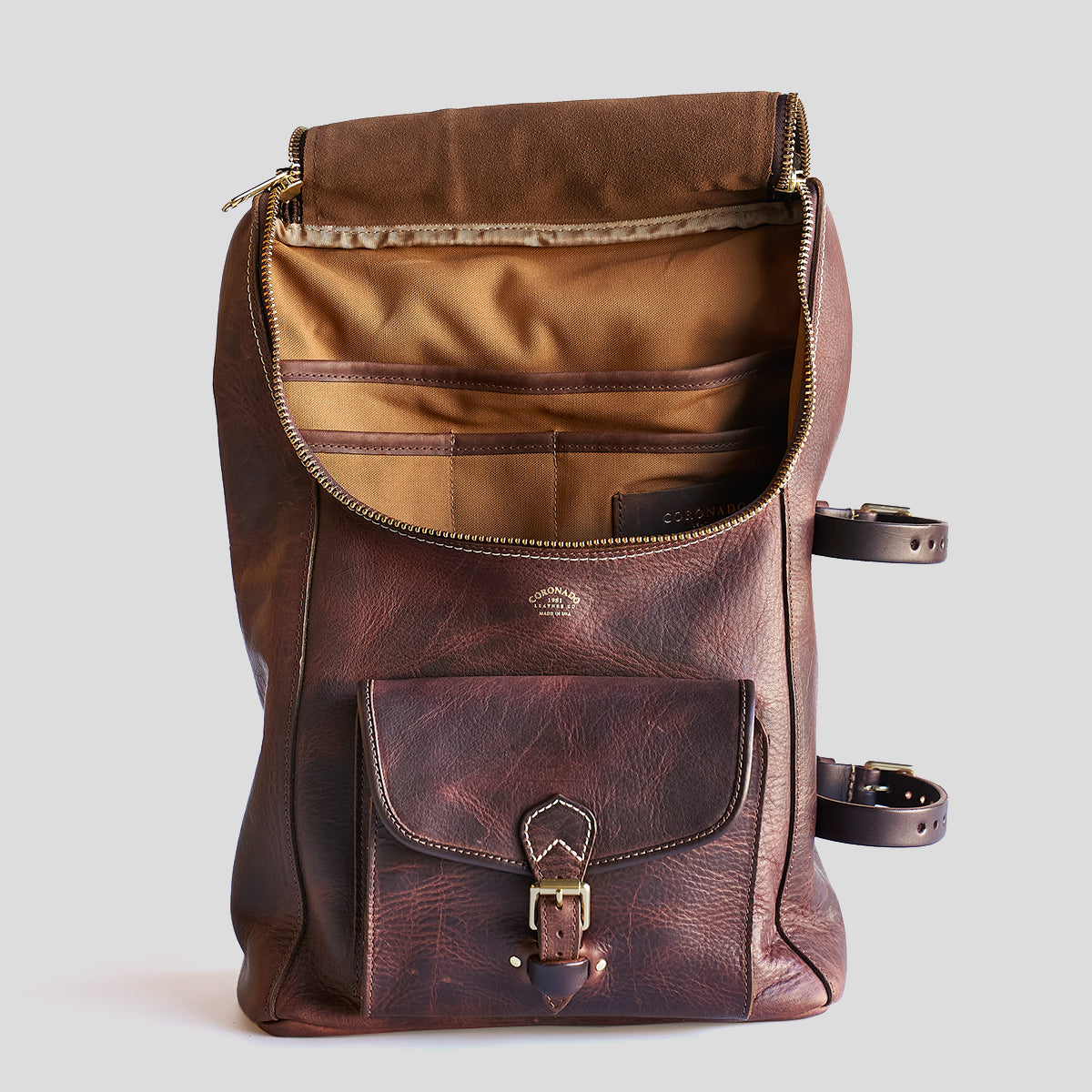 No.750 Top-Zip Backpack | Dearborn Brown