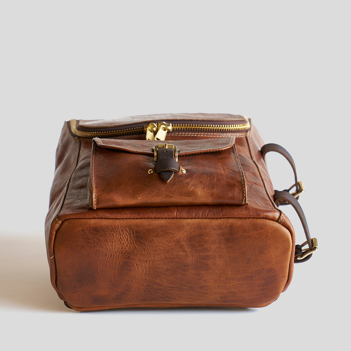 No.750 Top-Zip Bison Backpack | Antique Brown