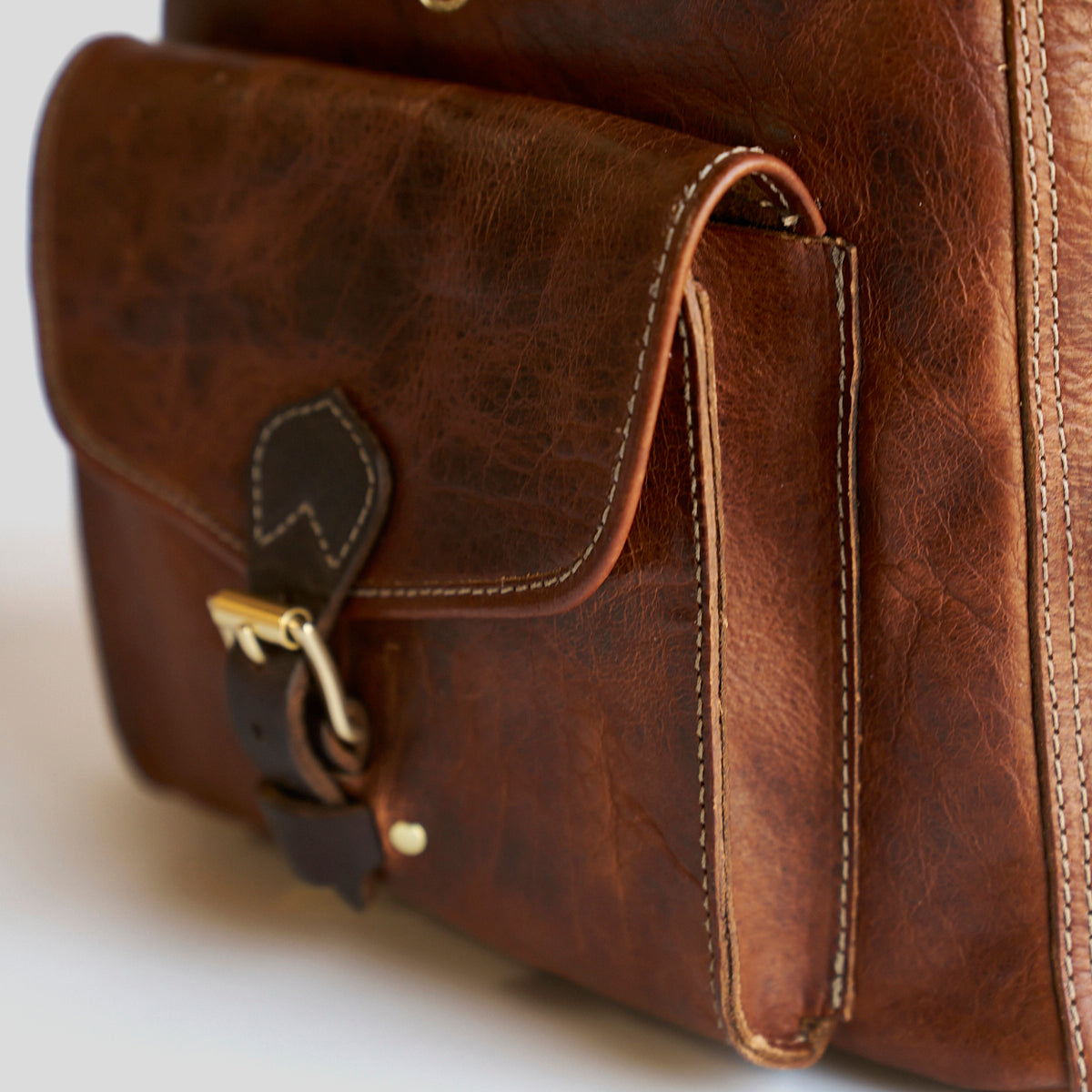 No.750 Top-Zip Bison Backpack | Antique Brown