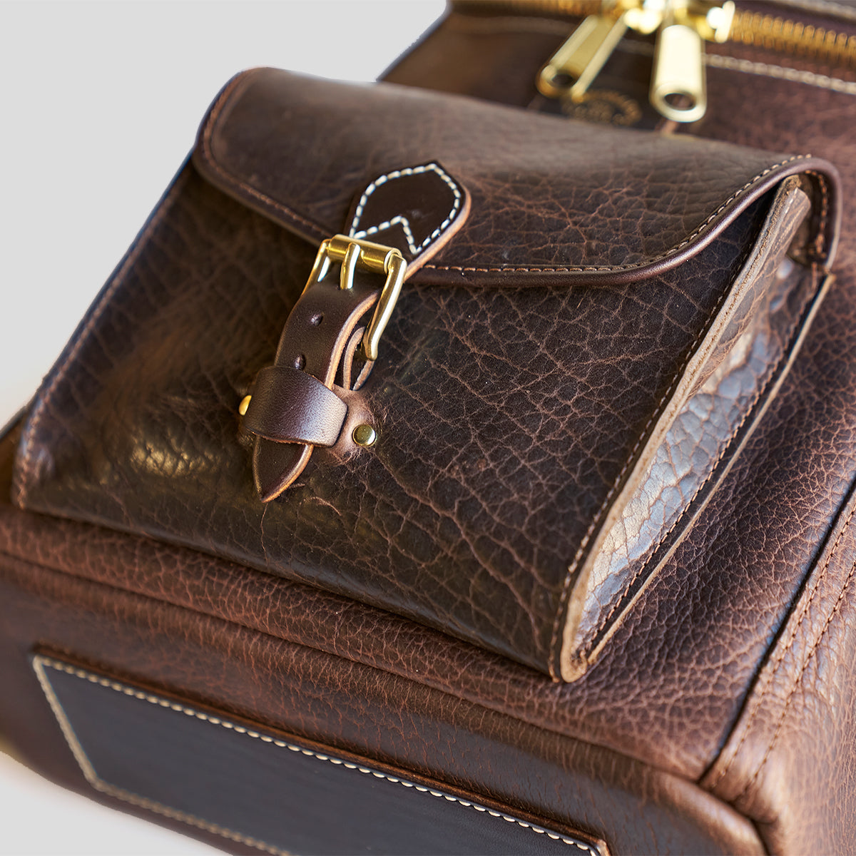 No.750 Top-Zip Backpack | Bison Brown