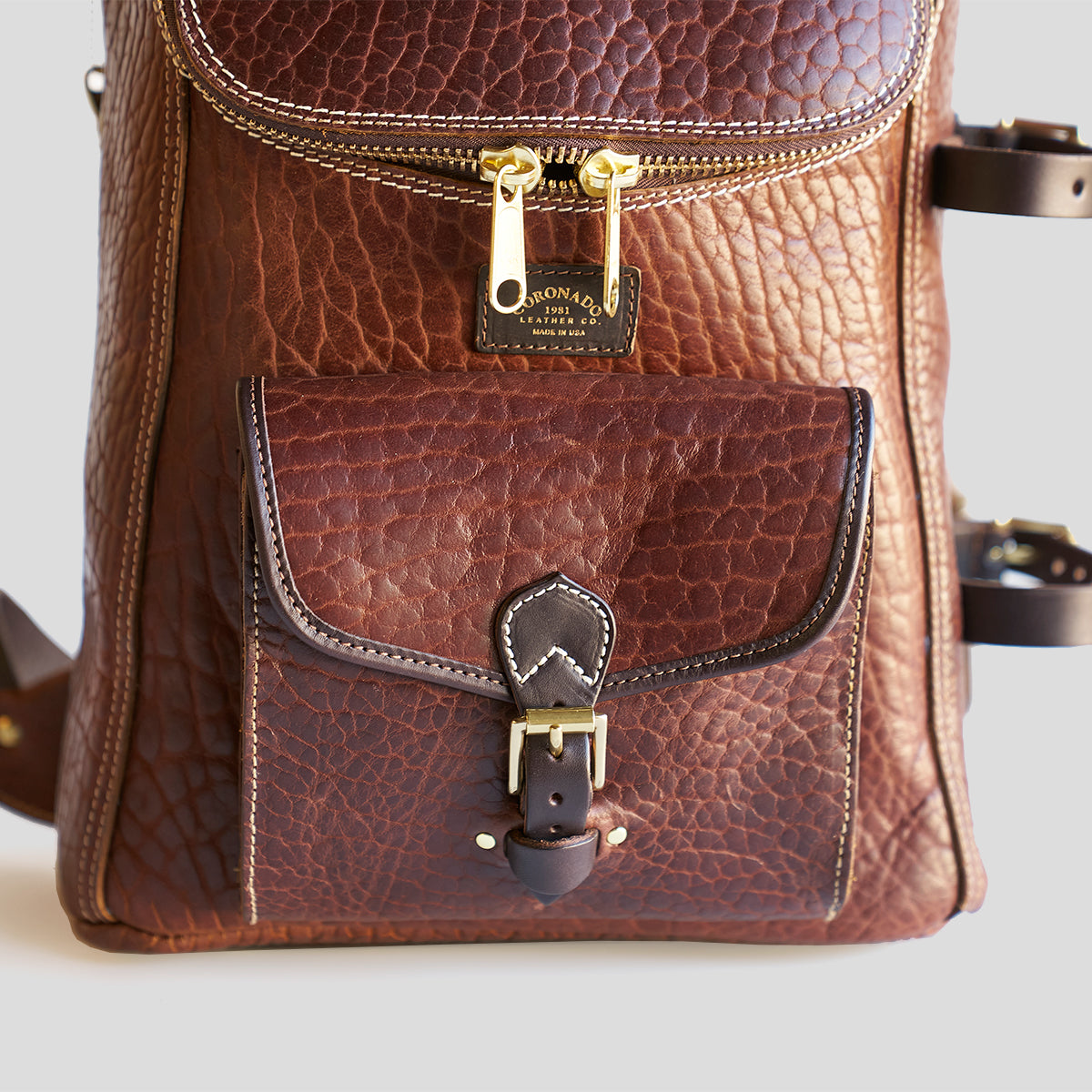 No.750 Top-Zip Backpack | Bison Walnut