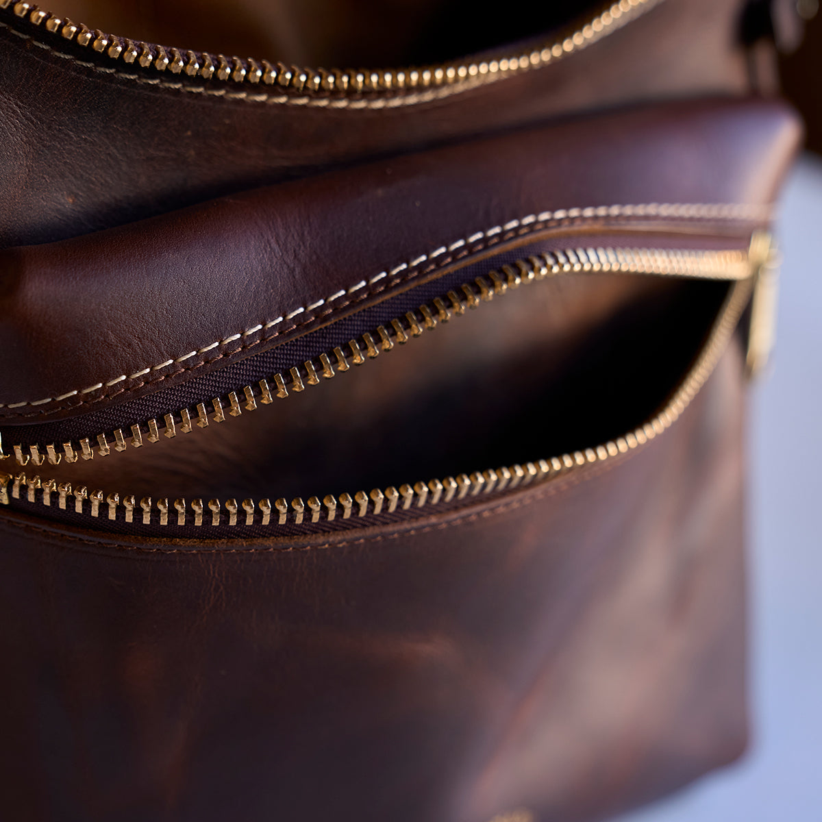 No.755 Top-Zip Backpack | Americana Brown