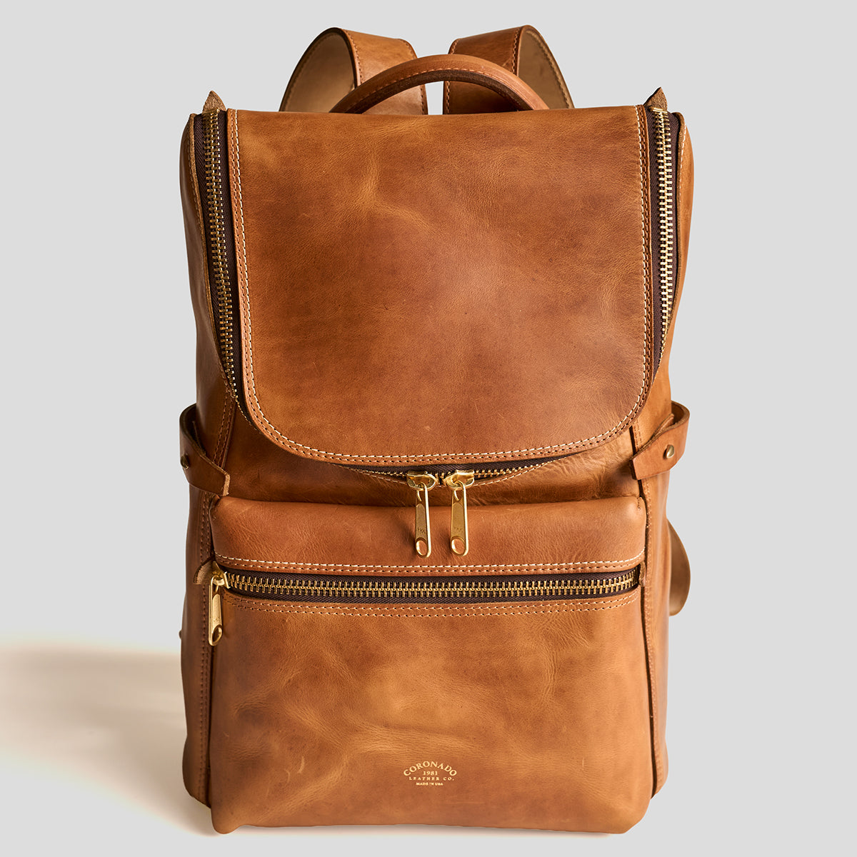 No.755 Top-Zip Backpack | Americana Natural