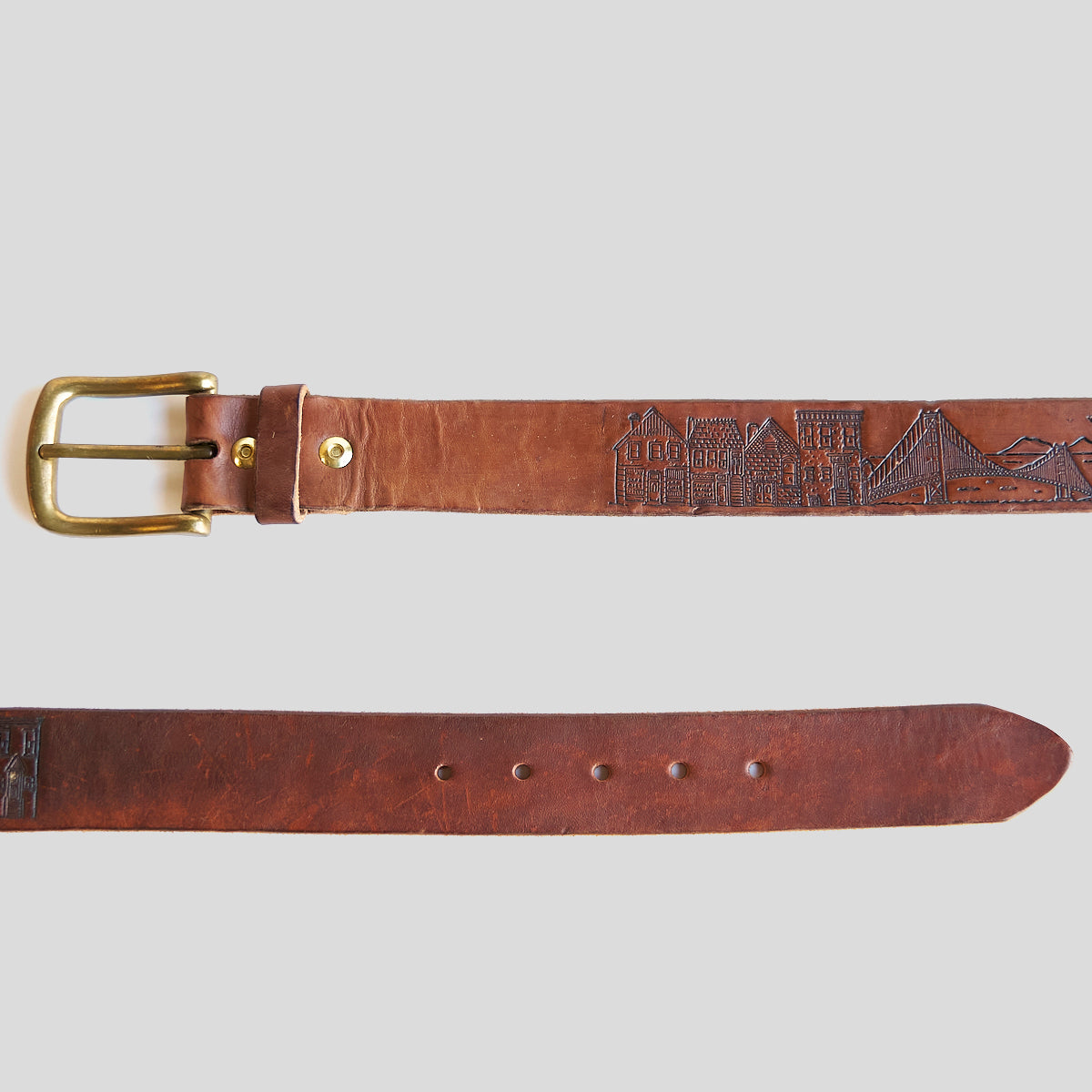 No.795 Vintage Embossed Belt | San Francisco