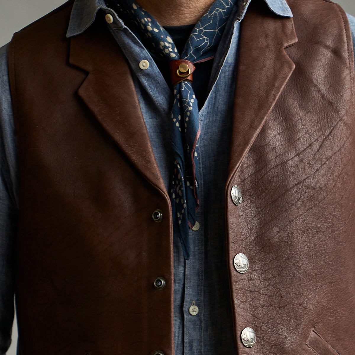 The Bandana & Leather Keeper No.831