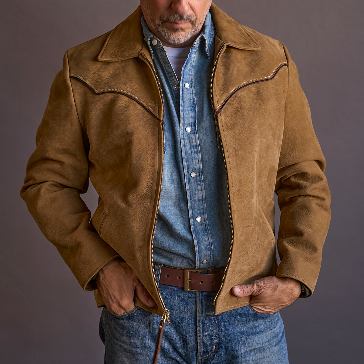No.81 Vaquero Jacket | Charcoal Nubuck