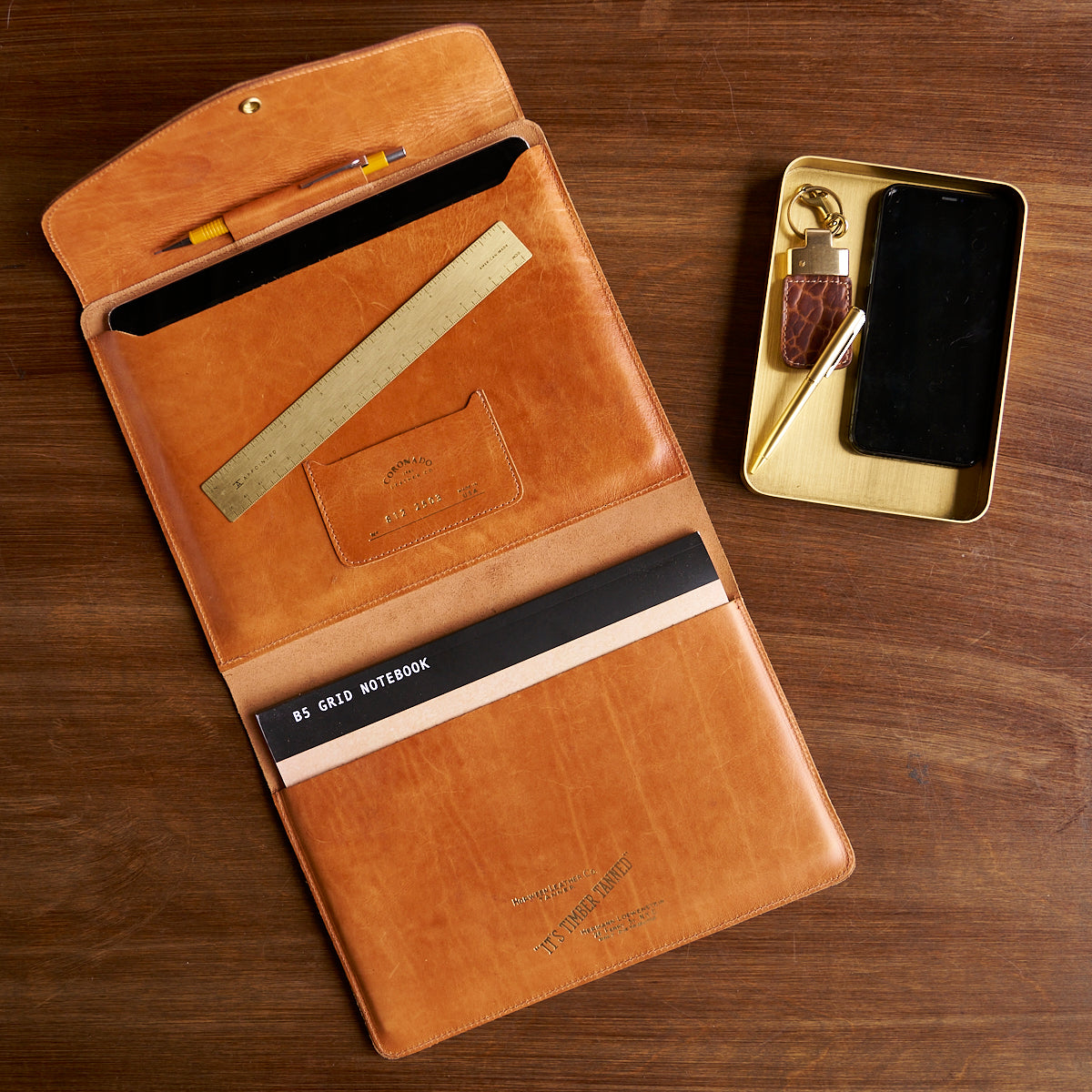 No.814 A4 Portfolio | Horween® Timber Tanned Calf