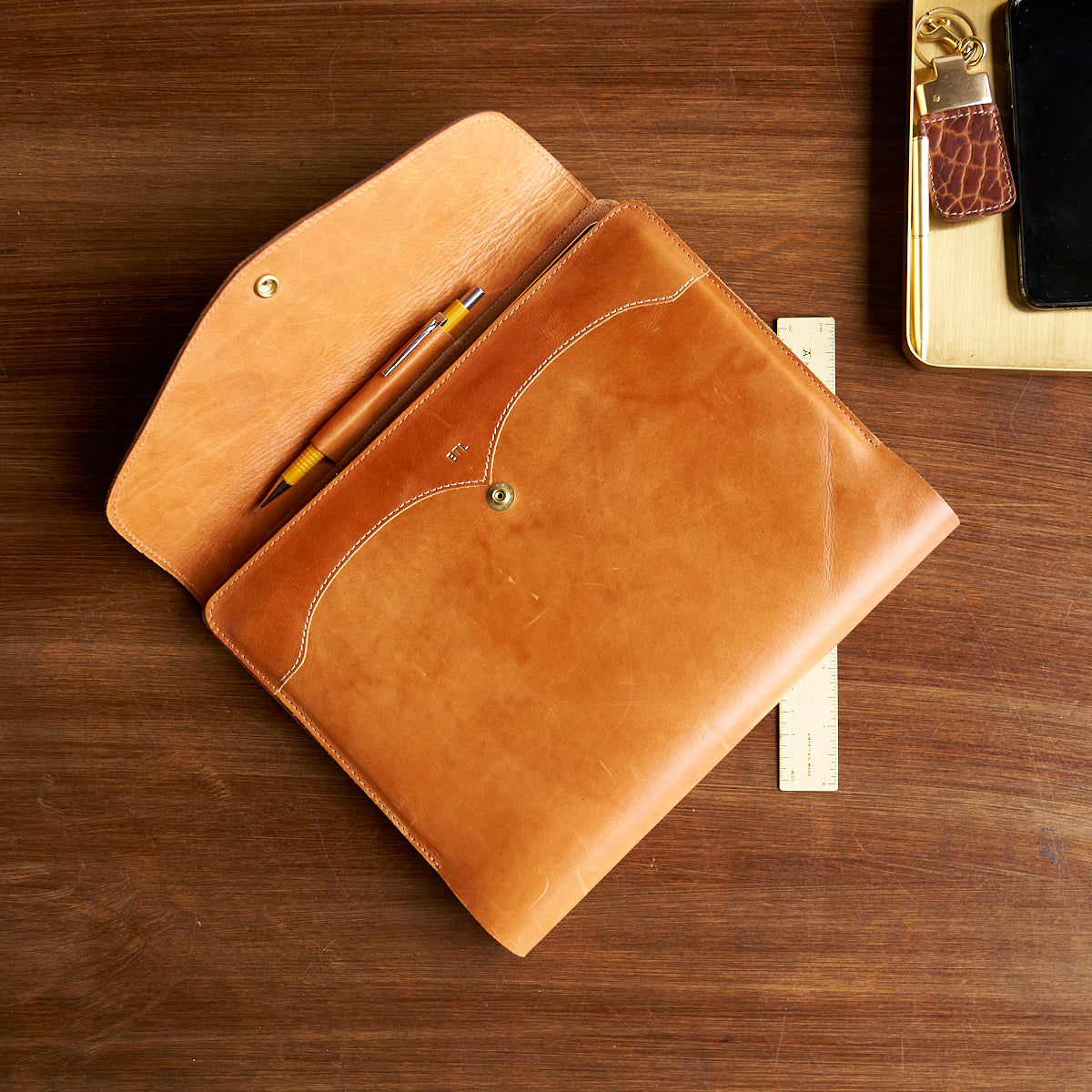 No.814 A4 Portfolio | Horween® Timber Tanned Calf