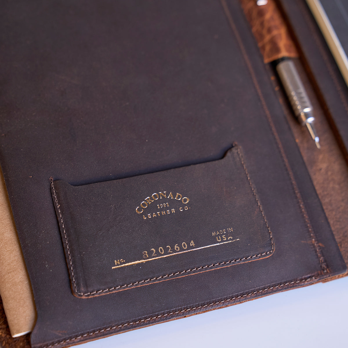 No.820 Portfolio A5 | Shrunken Bison Brown
