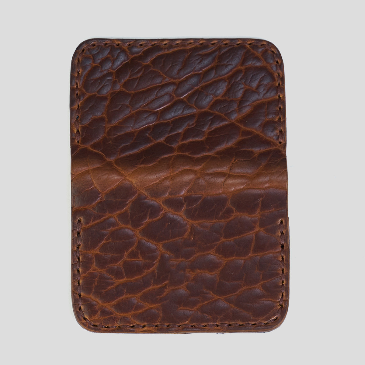 No.14 Heritage Silver Clip Wallet | Walnut Bison