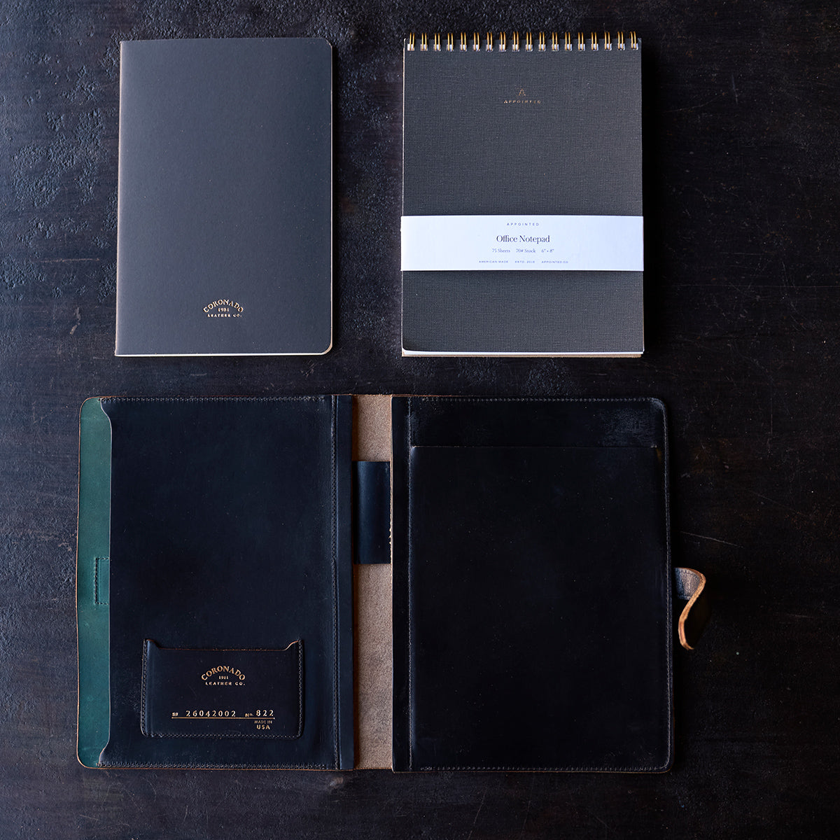 No.822 Portfolio A5 | Horween® Shell Cordovan (Navy)