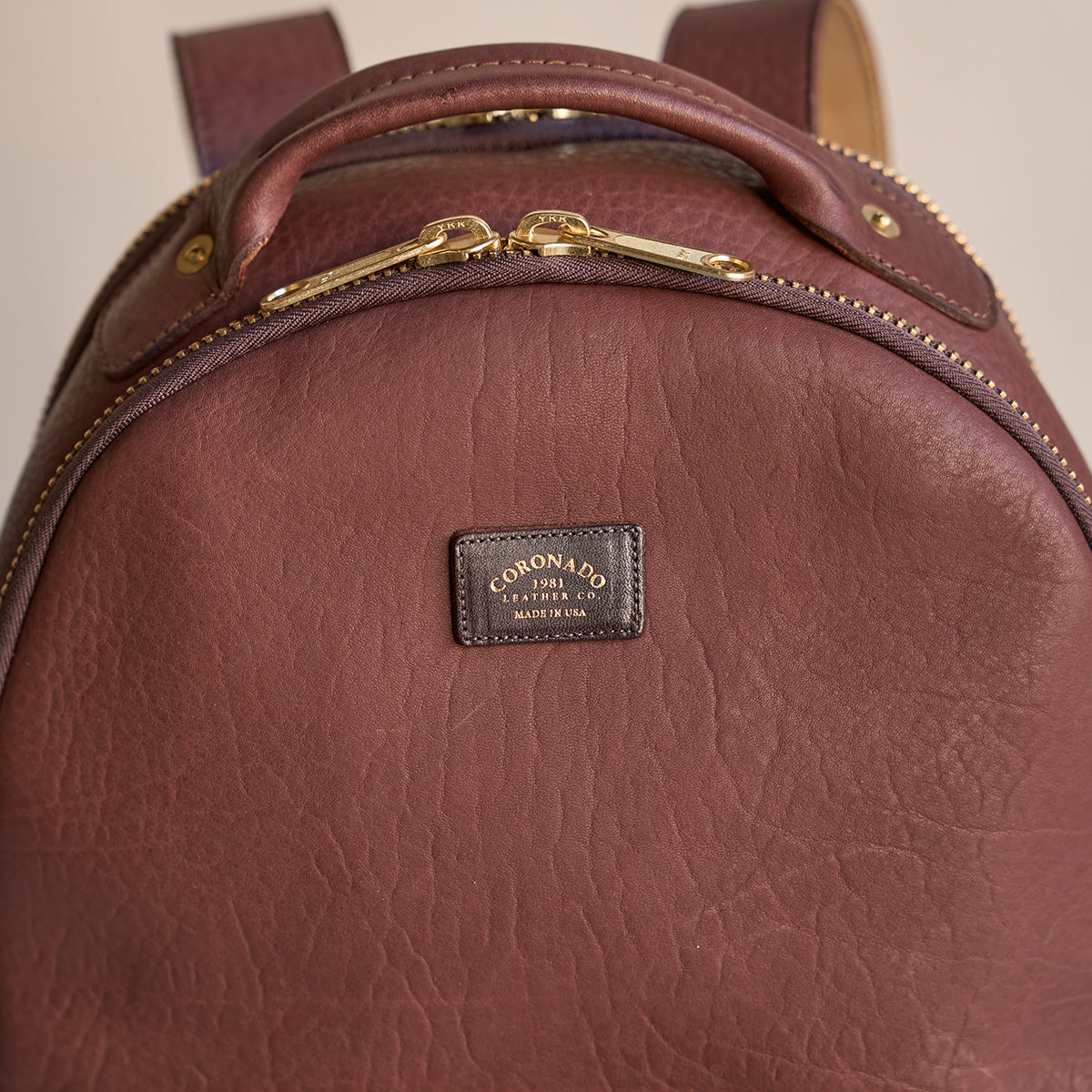 No.950 Clark II Backpack | Olive-Tanned Chocolate Bullhide
