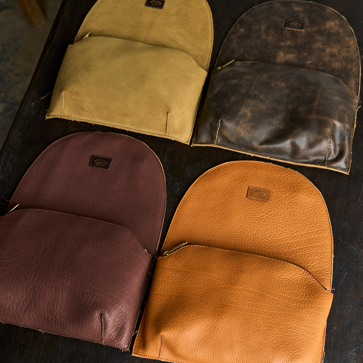 No.950 Clark II Backpack | Olive-Tanned Chocolate Bullhide