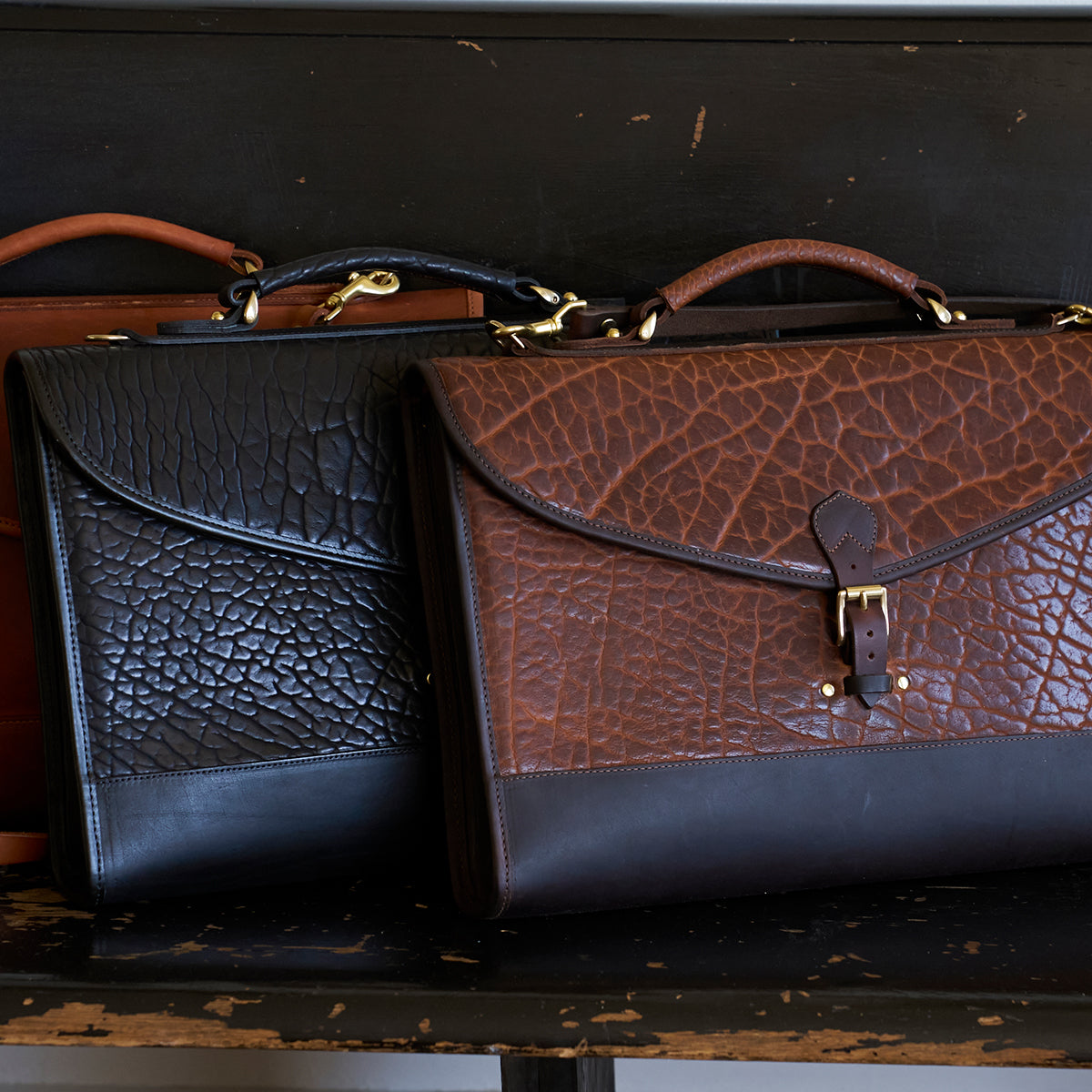 No.970 CO Executive Briefcase | Bison Walnut