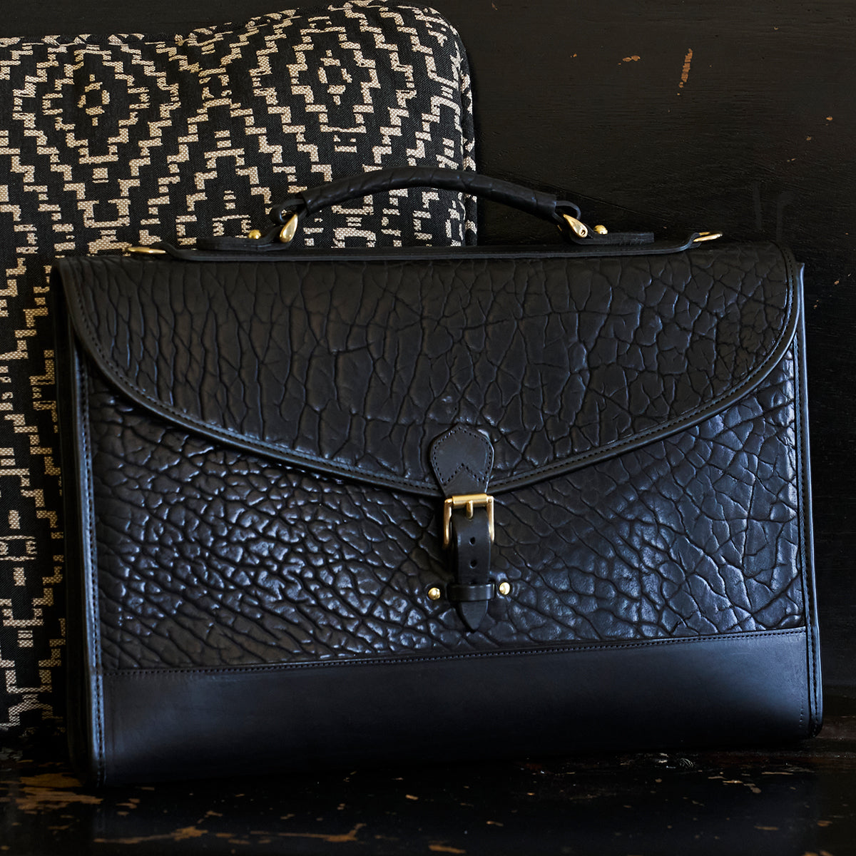 No.970 CO Executive Briefcase | Bison Black