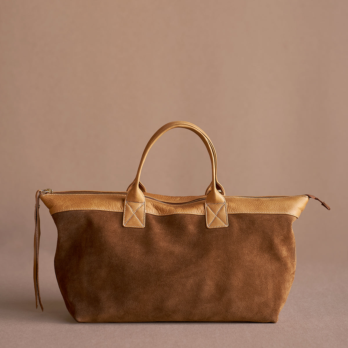 No.670 Monterey Satchel | Tan Suede