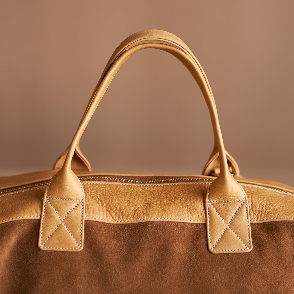 No.670 Monterey Satchel | Tan Suede