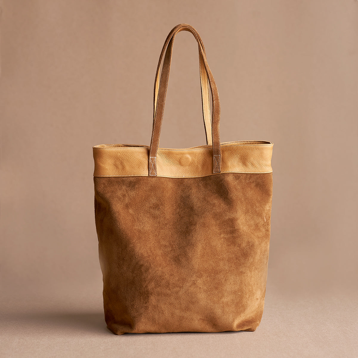No.980 Monterey Tote | Cognac Suede