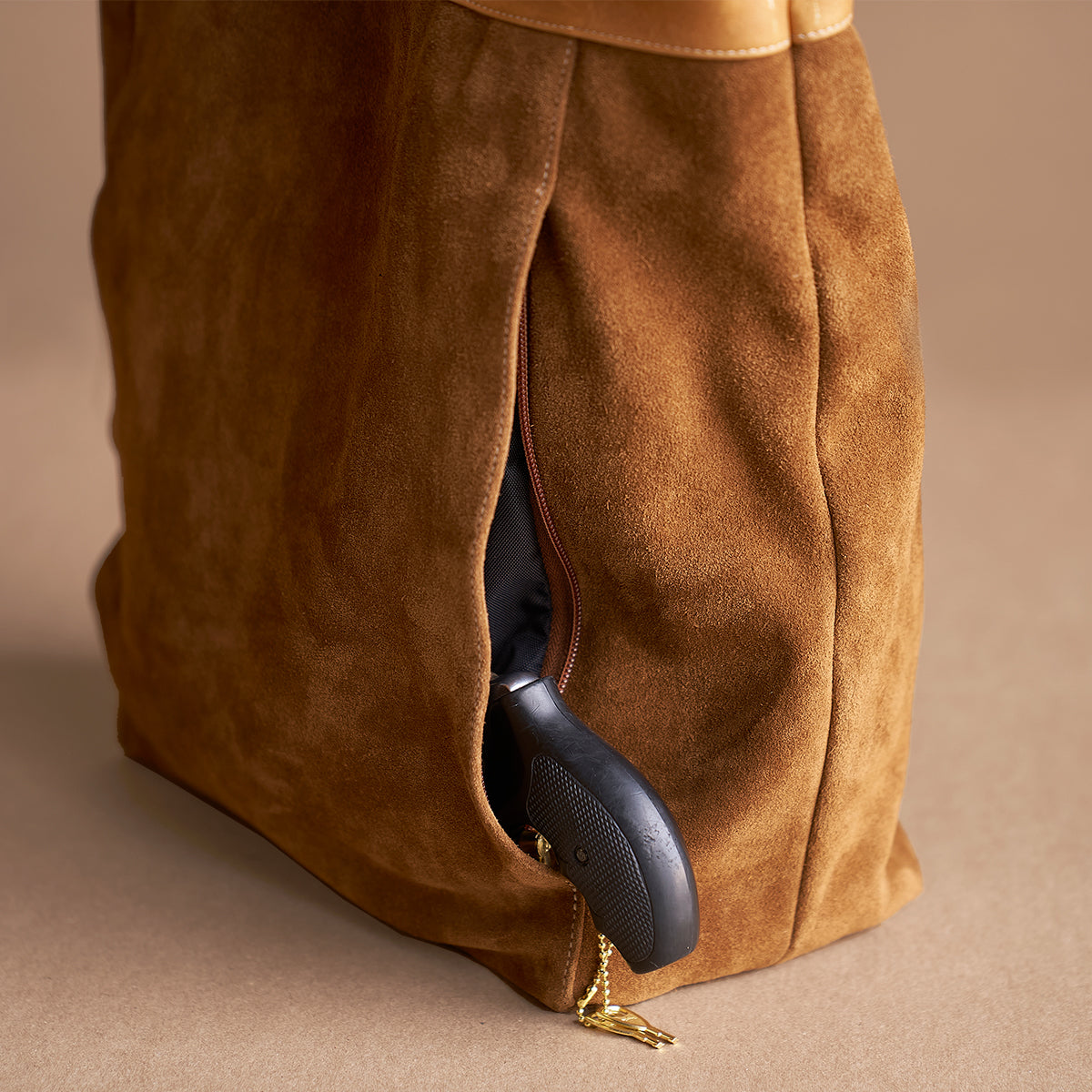 No.980 Monterey Tote | Cognac Suede