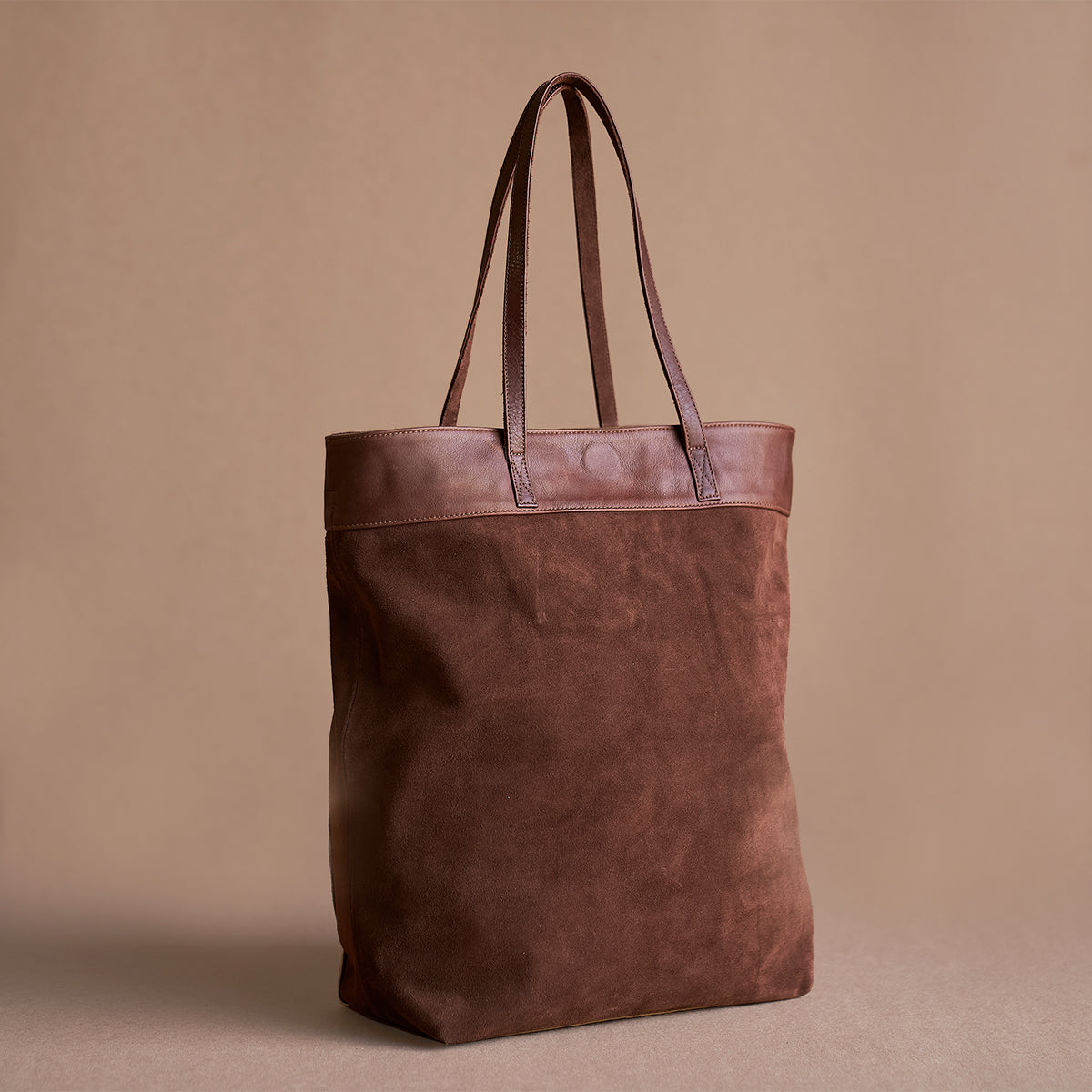No.980 Monterey Tote | Brown Suede