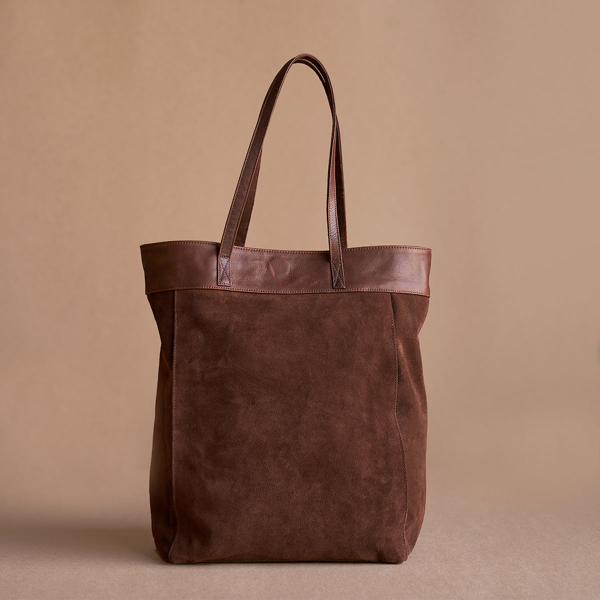 No.980 Monterey Tote | Brown Suede