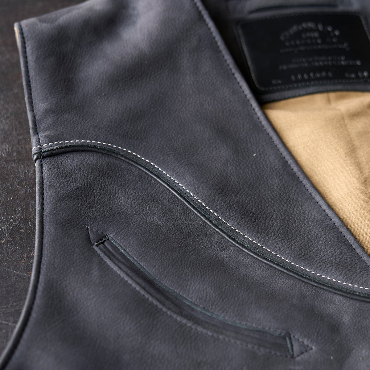 No.484 Vaquero Vest | Charcoal Nubuck
