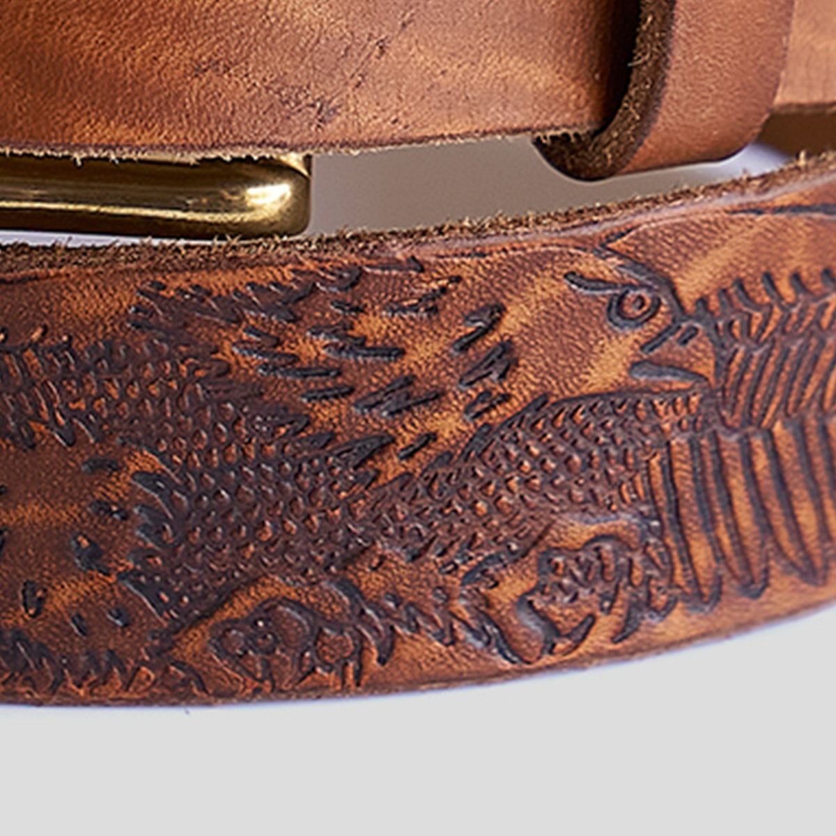 No.795 Vintage Embossed Belt | Eagle