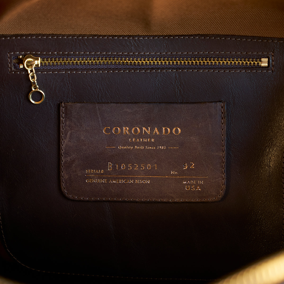 No.105 Duffel | Bison Walnut