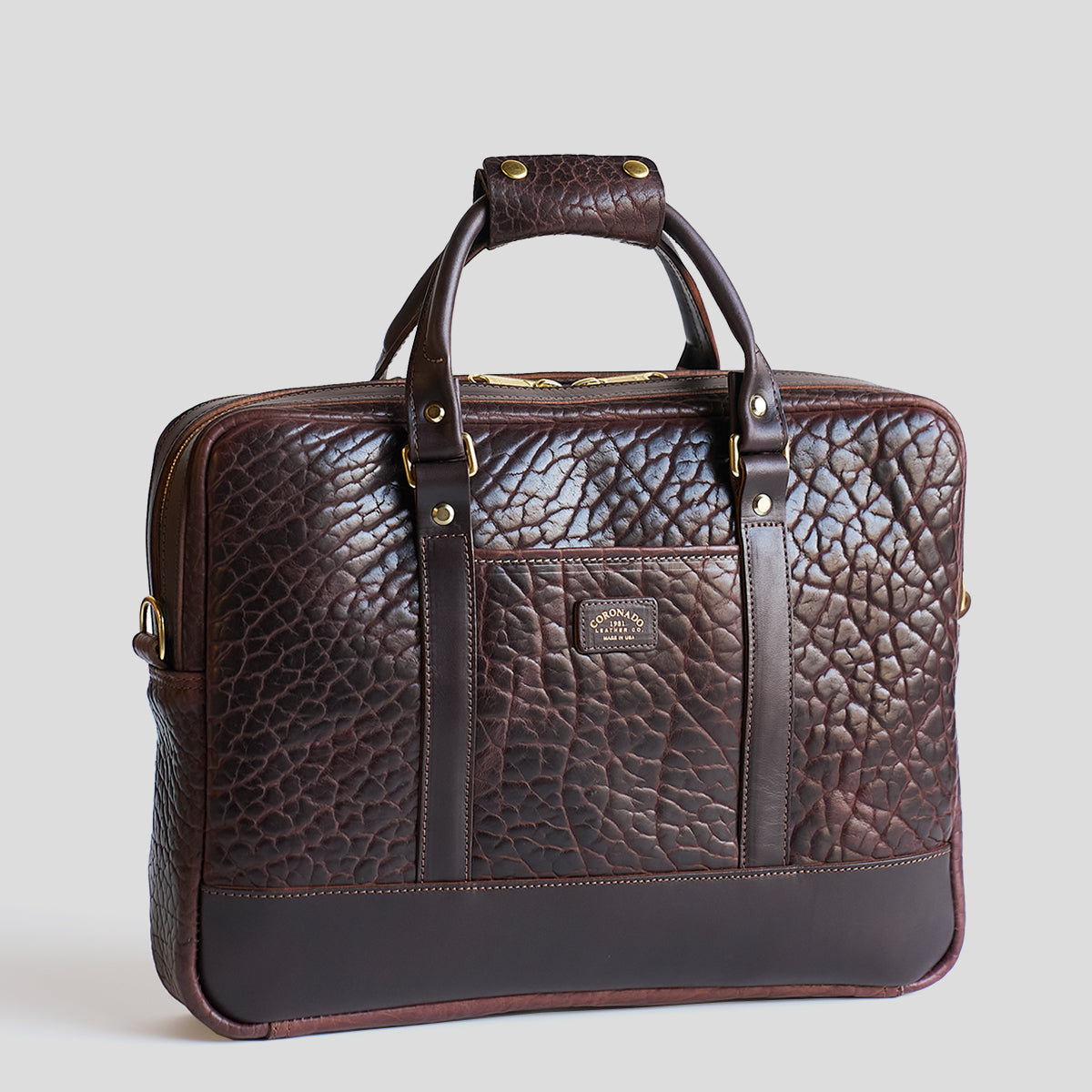 No.551 Slim Briefcase | Bison Brown