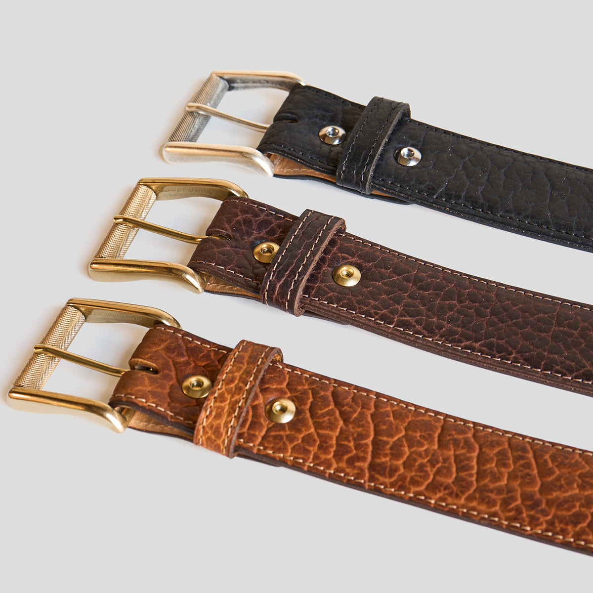 No.100 Sedona Belt | Shrunken Bison Walnut