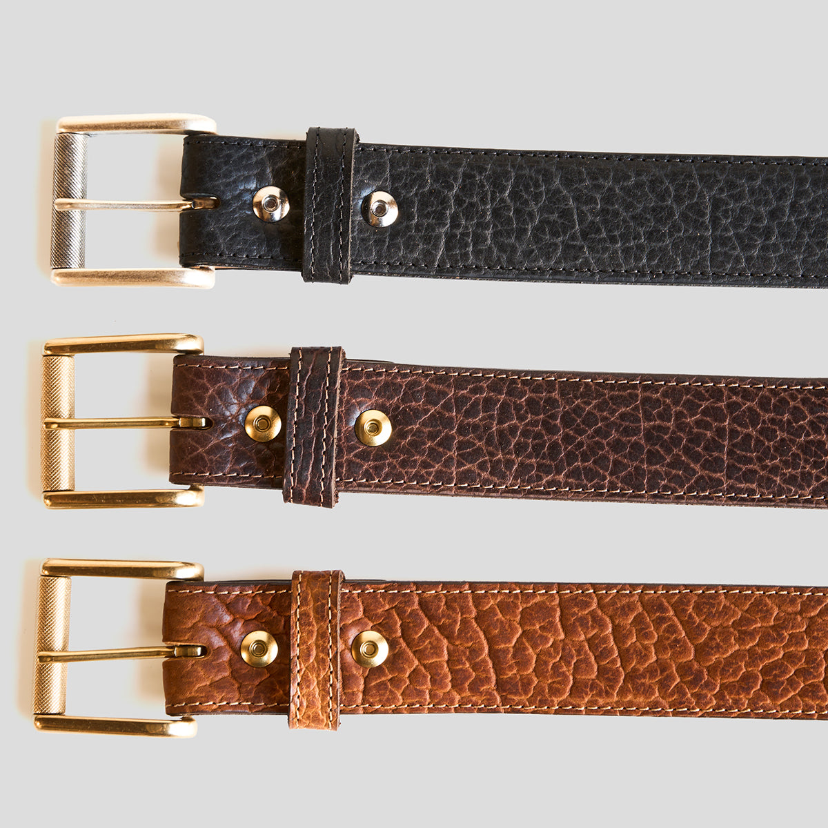 No.100 Sedona Belt | Shrunken Bison Walnut