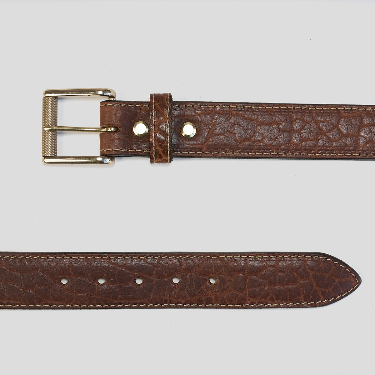 No.100 Sedona Belt | Shrunken Bison Walnut