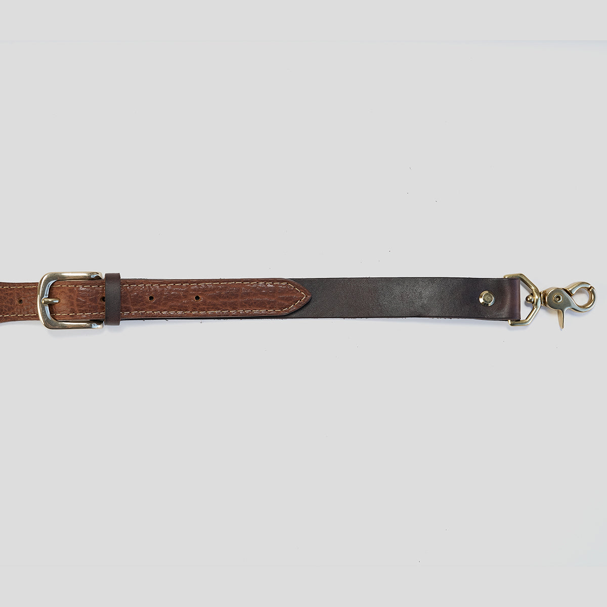 No.800 Guitar Strap | Brown Latigo & Bison